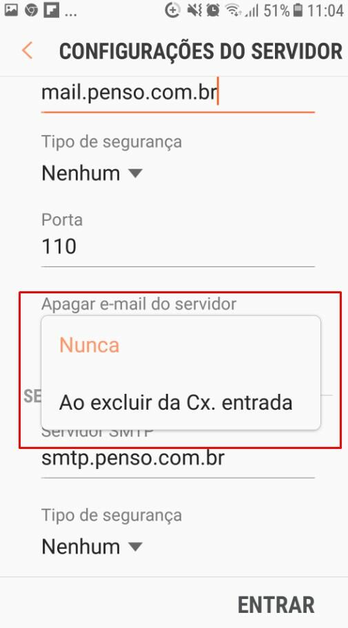 como configurar seu e-mail no celular android