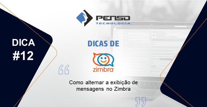 exibição de mensagens no Zimbra