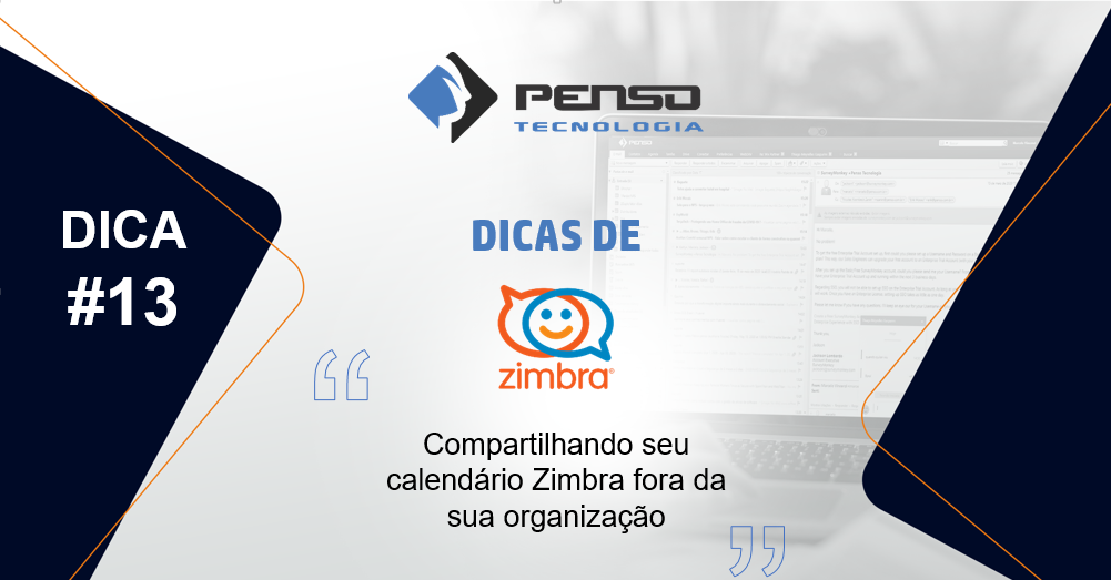 compartilhando seu calendário Zimbra