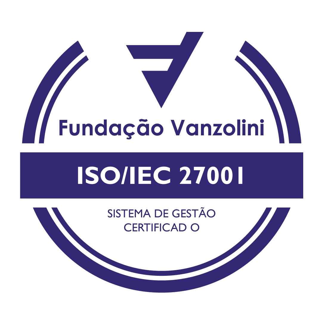 Selo Oficial Fundação Vanzolini ISO/IEC 27001