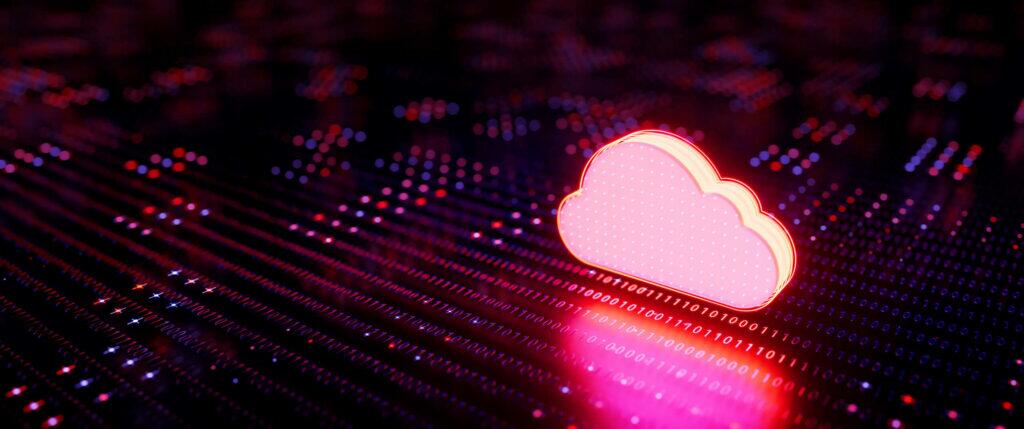 computacao em nuvem o conceito de transferencia e armazenamento de dados ilustracao 3d 2